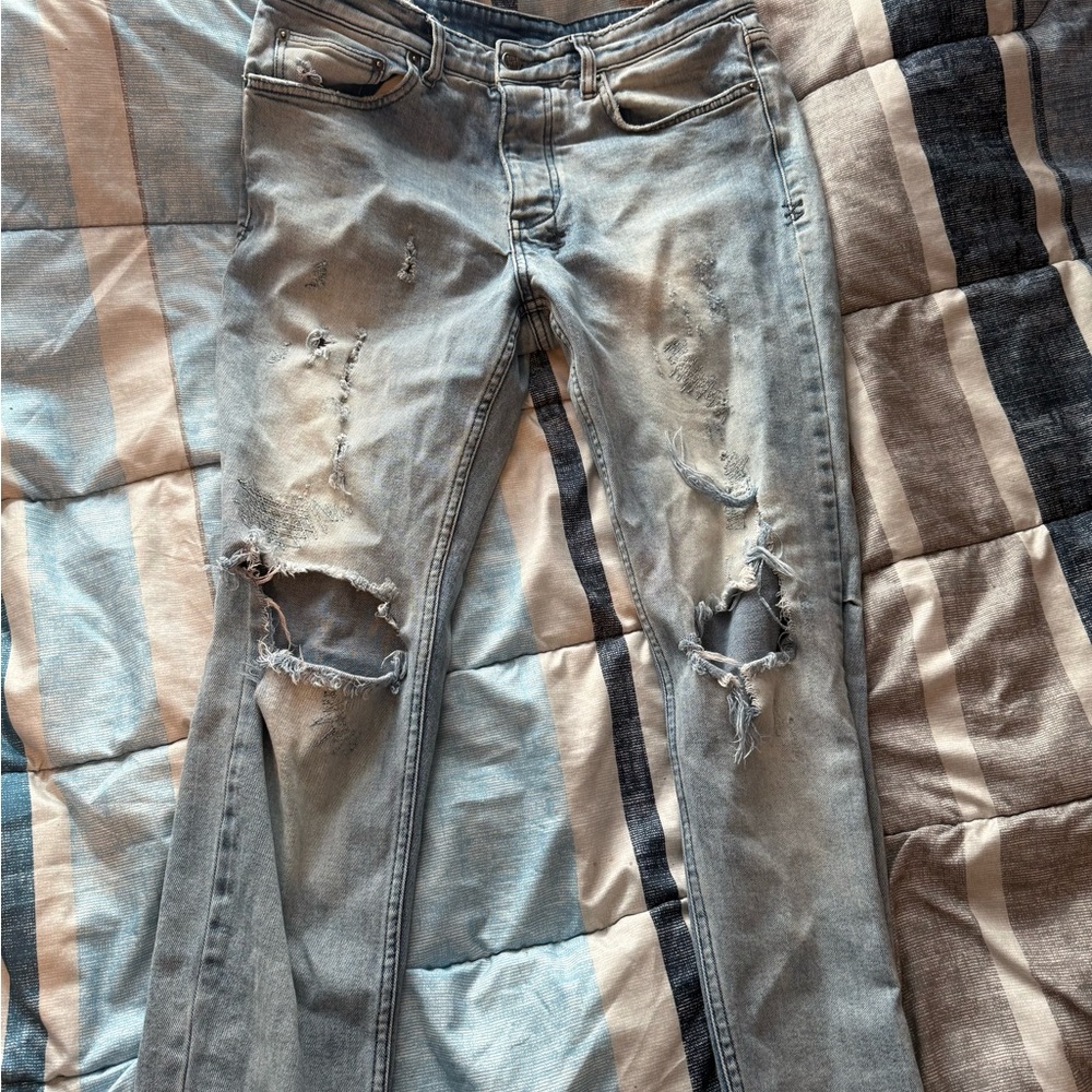 Ksubi Distressed Light Wash Jeans